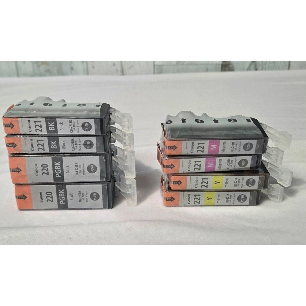Lot of Canon Ink Tanks Cartidges Magenta Yellow Black New NO BOX